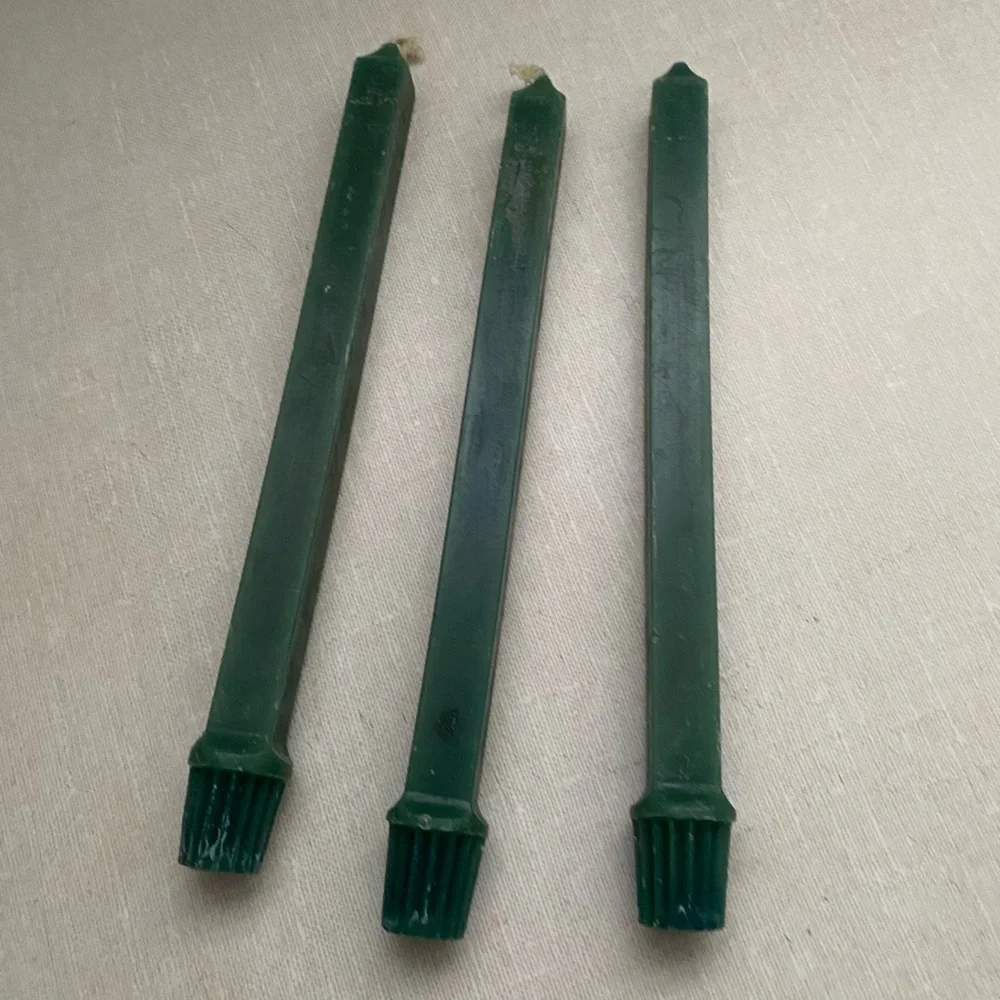 Vintage Partylite Evergreen Candle Sticks Candlestick Lot Of 3 Unlit‎